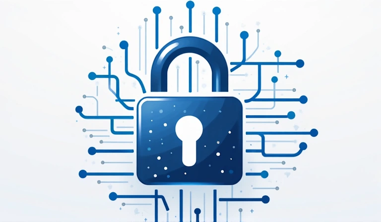 Illustration of a secure padlock icon representing necessary cookies