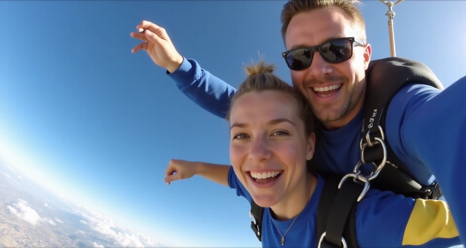 Tandem Skydiving Experience Video Thumbnail